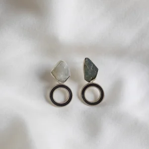Moonstone & Labradorite Earrings Silver 925
